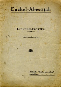 Cubierta de Euzkel Abestijak